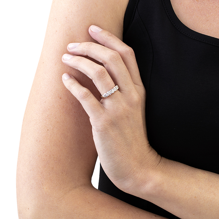 1.5 ctw. Signature 5-Stone Band in 18K White Gold