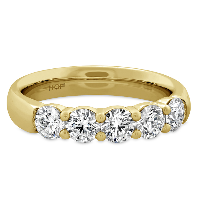 0.7 ctw. Signature 5-Stone Band in 18K Yellow Gold
