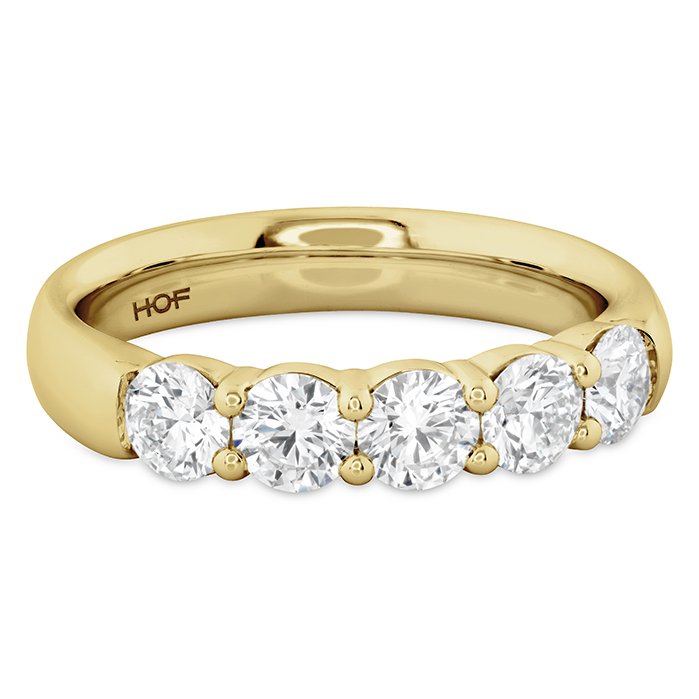 1 ctw. Signature 5-Stone Band in 18K Yellow Gold
