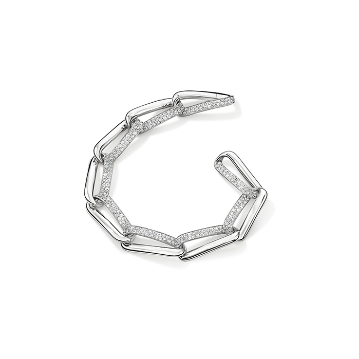 INSIDE/OUT Diamond Link Bracelet in 18K Rose Gold