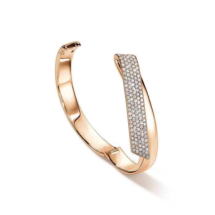 2.65 ctw. INSIDE/OUT Diamond Flip Bangle in 18K Rose Gold