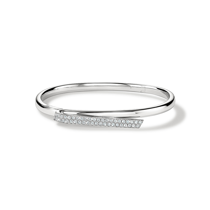 0.8 ctw. INSIDE/OUT Diamond Flip Bangle in 18K Rose Gold