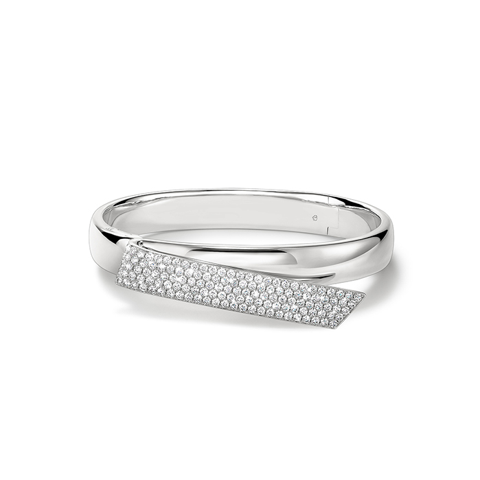 2.65 ctw. INSIDE/OUT Diamond Flip Bangle in 18K White Gold