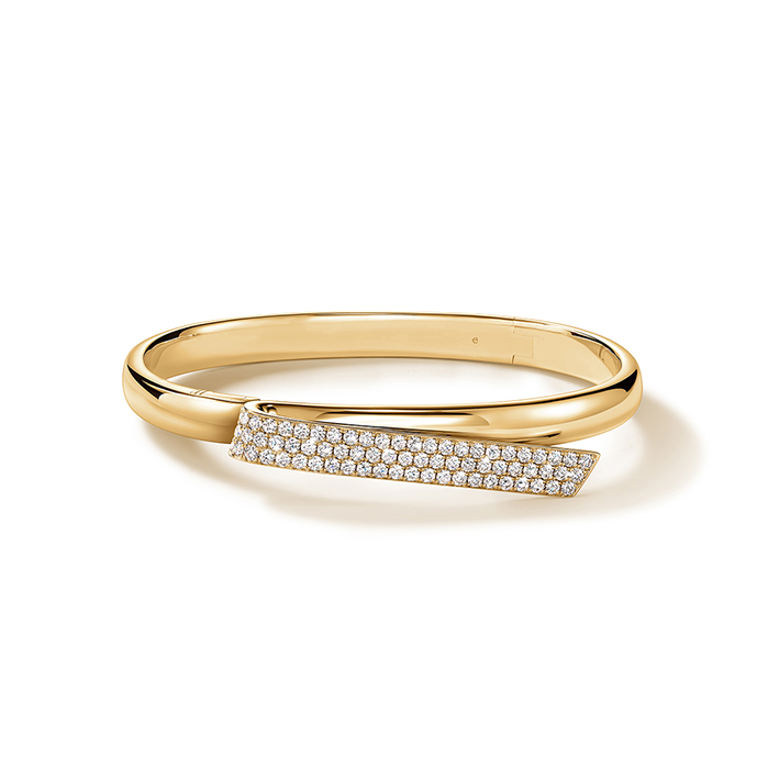 1.5 ctw. INSIDE/OUT Diamond Flip Bangle in 18K Yellow Gold