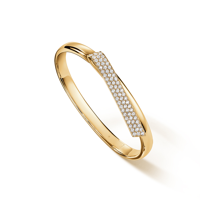 1.5 ctw. INSIDE/OUT Diamond Flip Bangle in 18K Yellow Gold