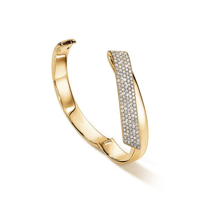 2.65 ctw. INSIDE/OUT Diamond Flip Bangle in 18K Yellow Gold