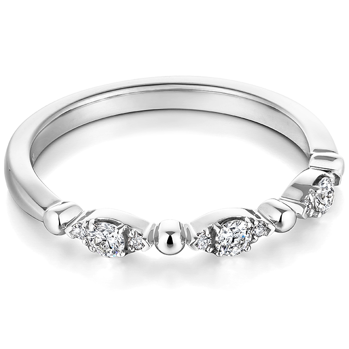 0.1 ctw. HOF Beaded Regal Band in 18K Rose Gold