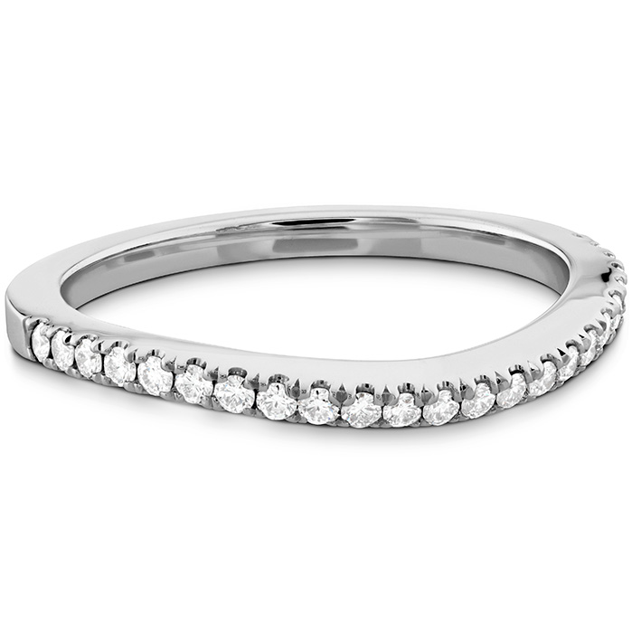 Transcend Premier Curved Diamond Band in Platinum
