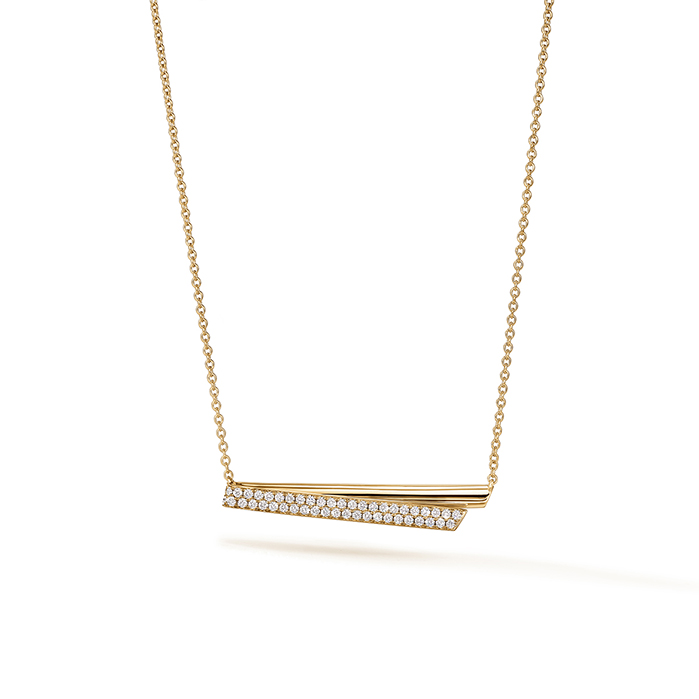 0.25 ctw. INSIDE/OUT Diamond Flip Pendant Necklace in 18K Yellow Gold