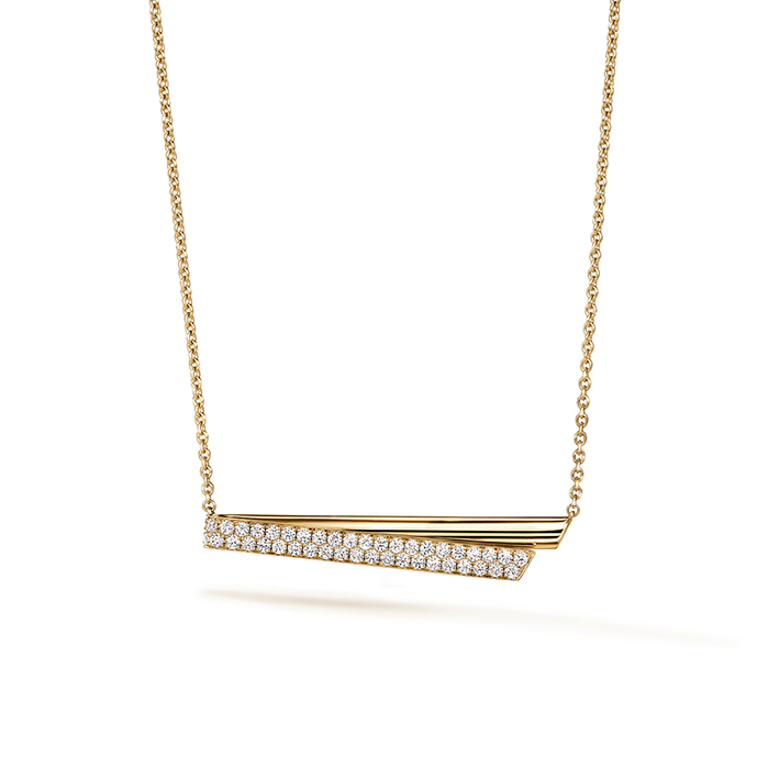 0.85 ctw. INSIDE/OUT Diamond Flip Pendant Necklace in 18K Yellow Gold