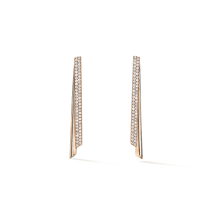 0.7 ctw. INSIDE/OUT Diamond Stiletto Flip Earrings in 18K Rose Gold