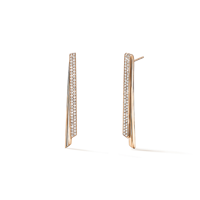 0.7 ctw. INSIDE/OUT Diamond Stiletto Flip Earrings in 18K Rose Gold