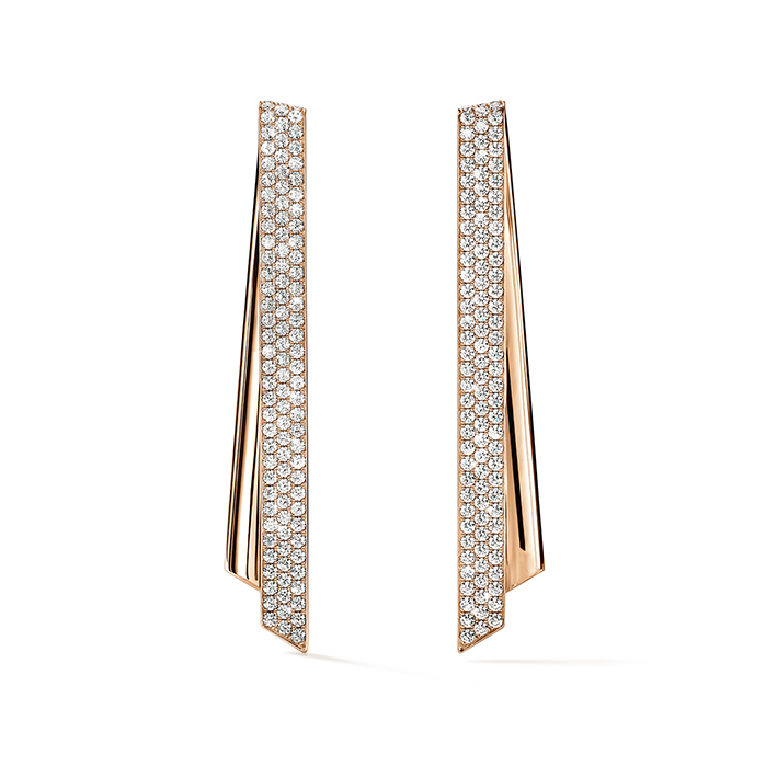 5 ctw. INSIDE/OUT Diamond Stiletto Flip Earrings in 18K Rose Gold