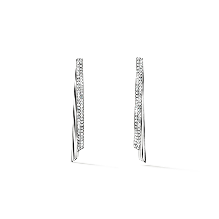 0.7 ctw. INSIDE/OUT Diamond Stiletto Flip Earrings in 18K White Gold