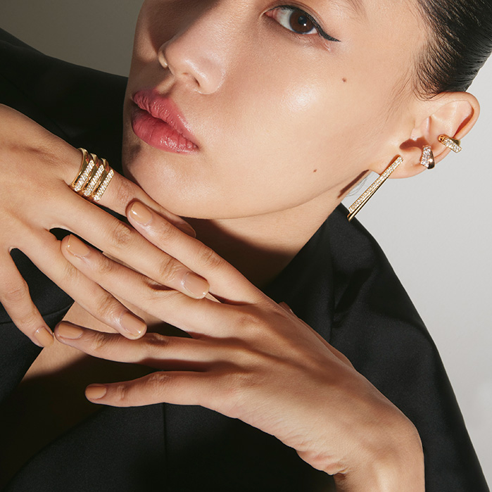 0.7 ctw. INSIDE/OUT Diamond Stiletto Flip Earrings in 18K Yellow Gold