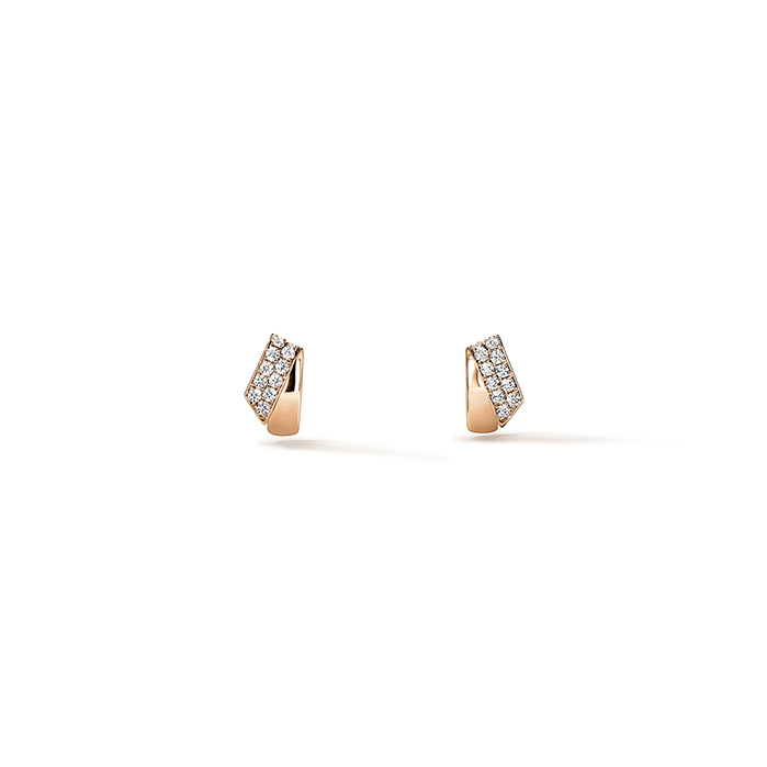 0.4 ctw. INSIDE/OUT Diamond Flip Huggies in 18K Rose Gold