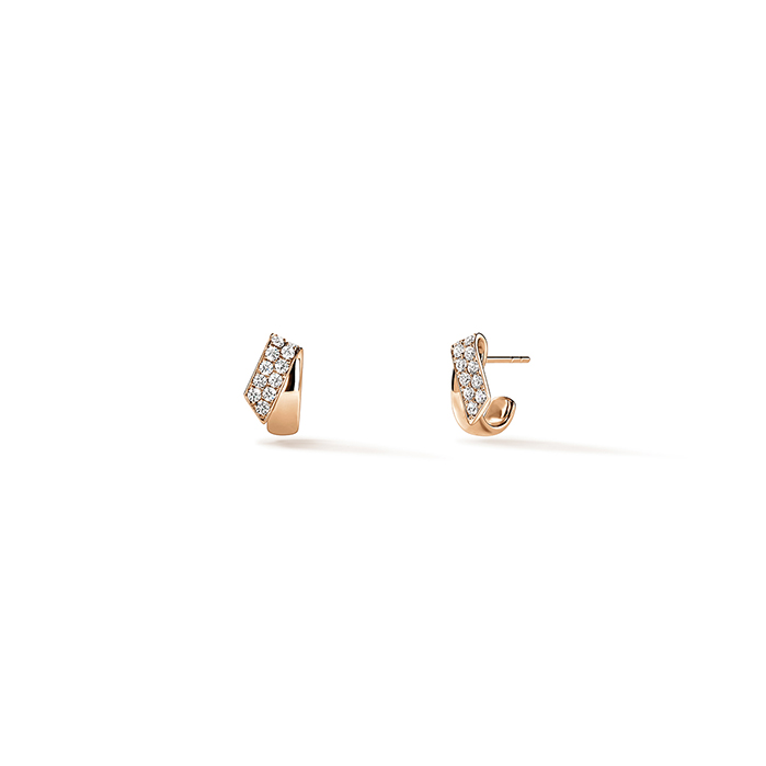 0.4 ctw. INSIDE/OUT Diamond Flip Huggies in 18K Rose Gold