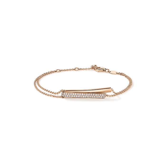INSIDE/OUT Diamond Flip Bracelet in 18K Rose Gold
