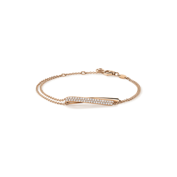 INSIDE/OUT Diamond Flip Bracelet in 18K Rose Gold