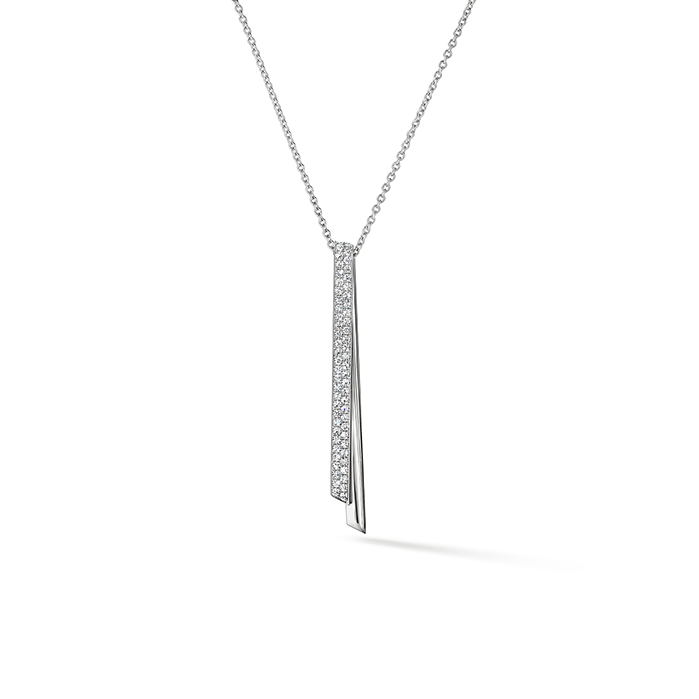 0.35 ctw. INSIDE/OUT Diamond Flip Drop Pendant Necklace in 18K Yellow Gold