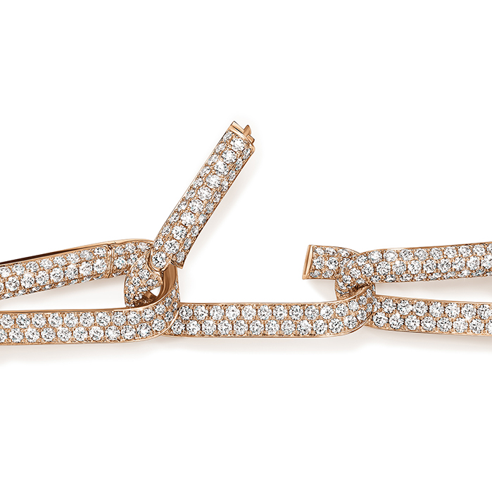 9.1 ctw. INSIDE/OUT Pave Link Bracelet in 18K Rose Gold