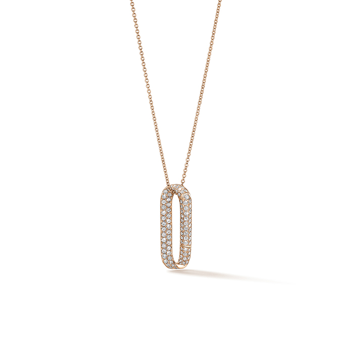 9.1 ctw. INSIDE/OUT Pave Link Bracelet in 18K Rose Gold