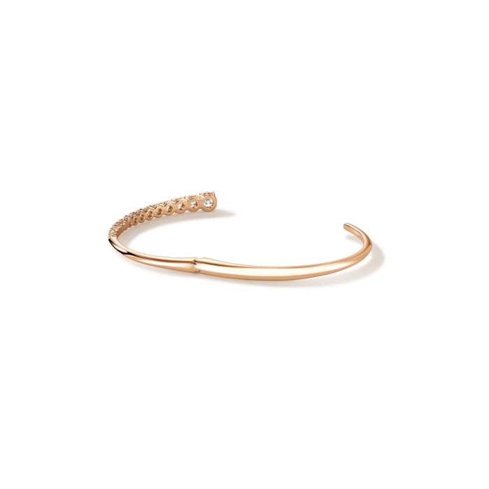 Icicle Diamond Bangle in 18K Rose Gold