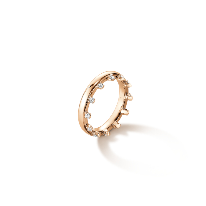 0.2 ctw. BARRE Eternity Wedding Band in 18K Rose Gold