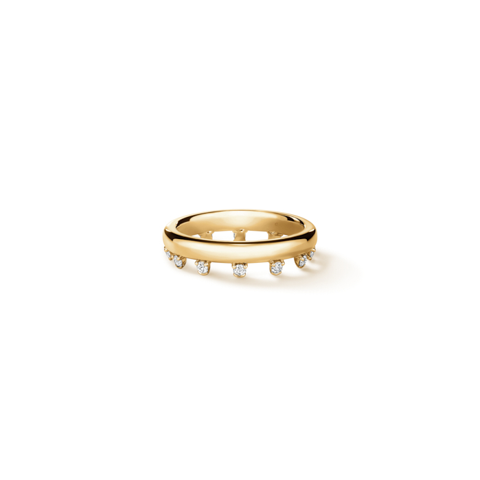 0.2 ctw. BARRE Eternity Wedding Band in 18K Yellow Gold