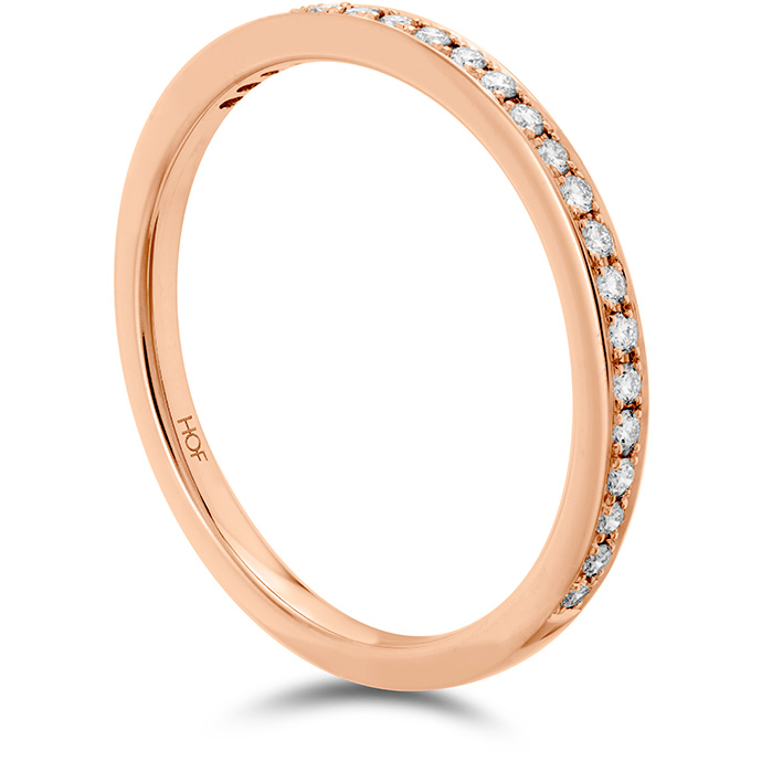 0.05 ctw. HOF Signature Diamond Band in 18K Rose Gold