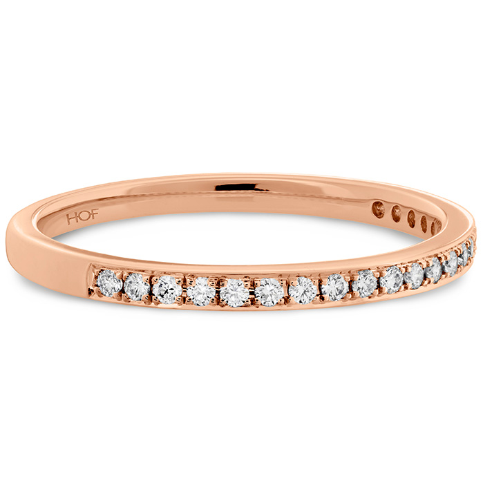 0.05 ctw. HOF Signature Diamond Band in 18K Rose Gold