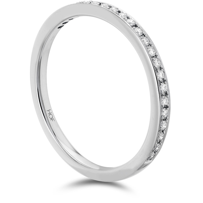 HOF Signature Diamond Band in 18K White Gold