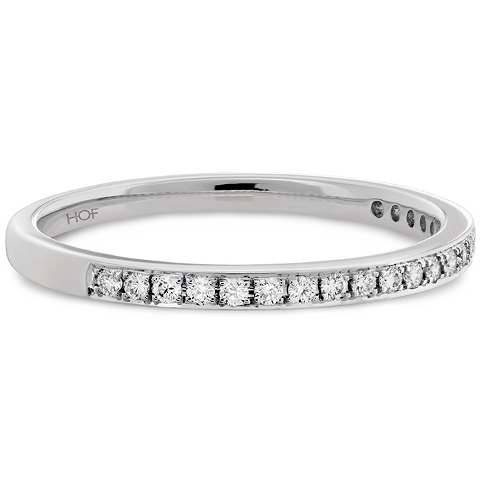 HOF Signature Diamond Band in 18K White Gold