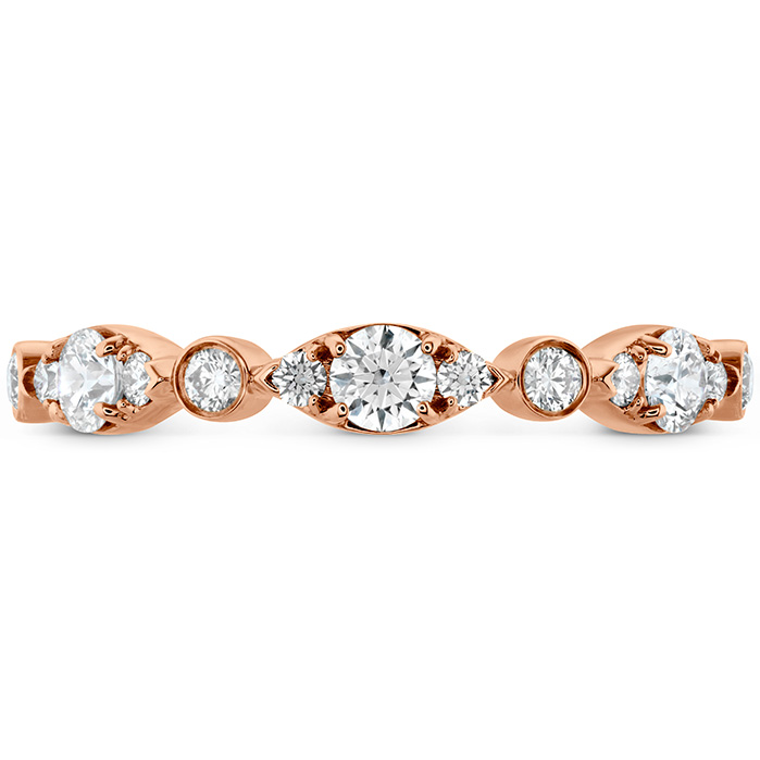 0.4 ctw. HOF Bezel Regal Band in 18K Rose Gold