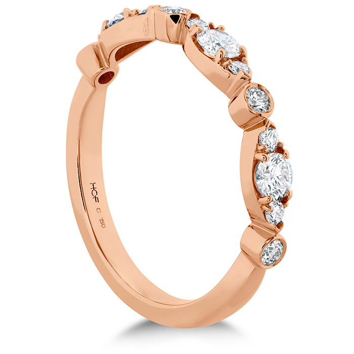 0.4 ctw. HOF Bezel Regal Band in 18K Rose Gold