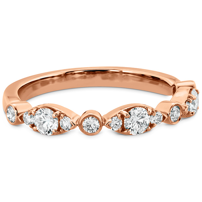 0.4 ctw. HOF Bezel Regal Band in 18K Rose Gold