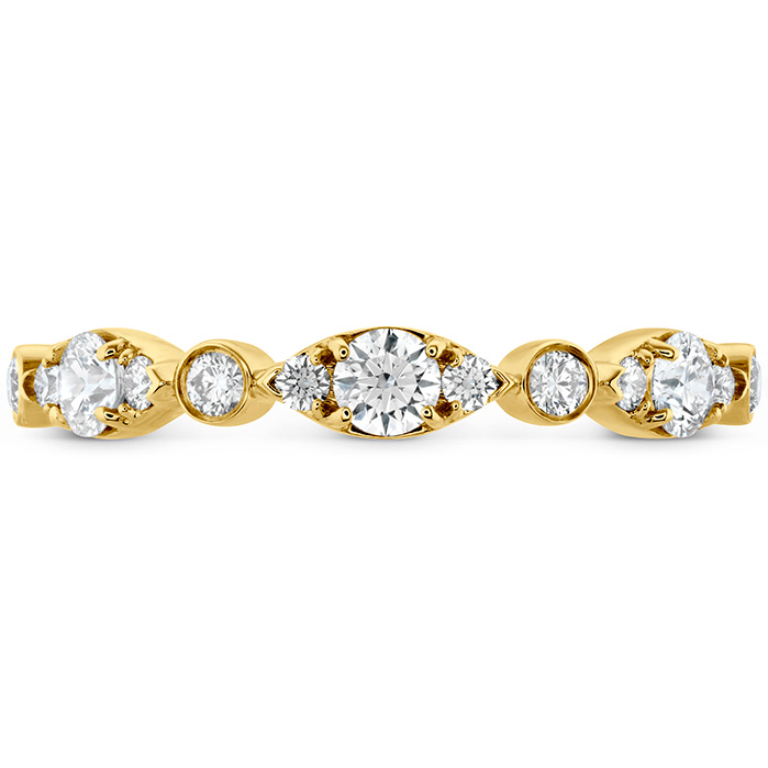 HOF Bezel Regal Band in 18K Yellow Gold