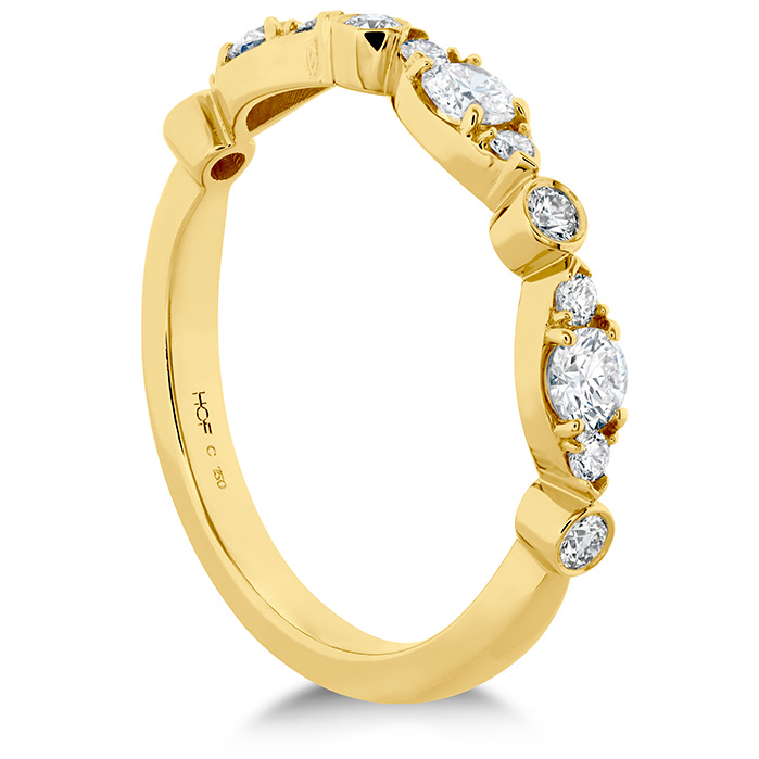 HOF Bezel Regal Band in 18K Yellow Gold
