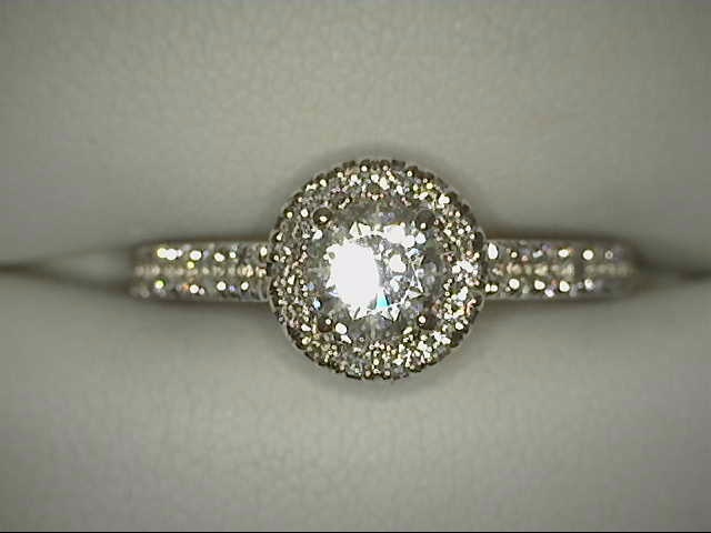 Round Halo Engagement Ring