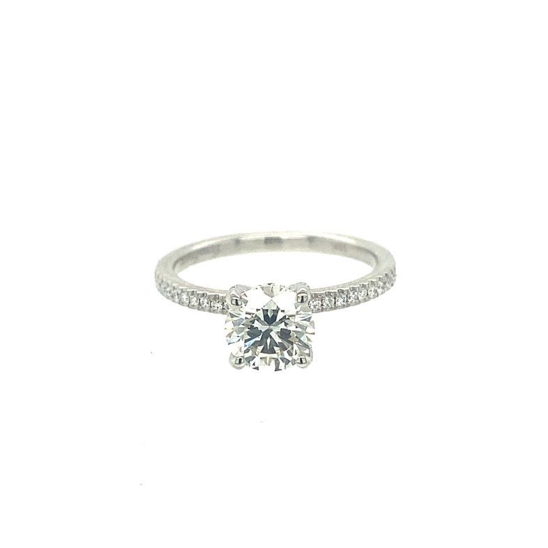 Round Engagement Ring