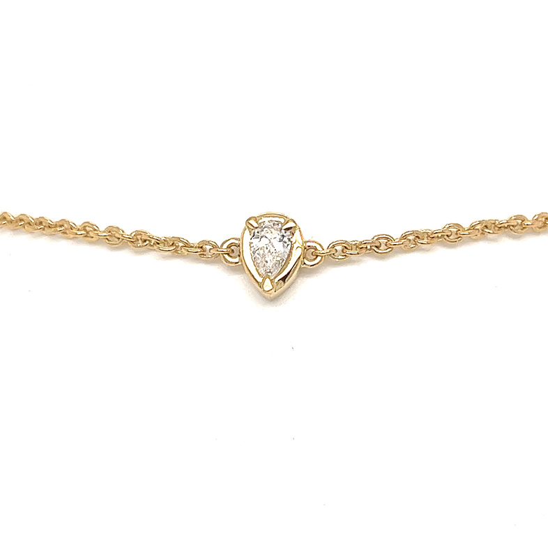 Permanent Jewelry | Poet and The Bench | Diamond Cut Cable Chain Bracelet 14K Yellow / 6