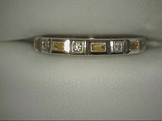 Citrine and Diamond Stackable Ring