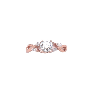 Round Twist Engagement Ring