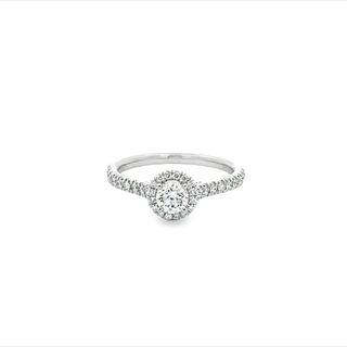 Round Halo Engagement Ring