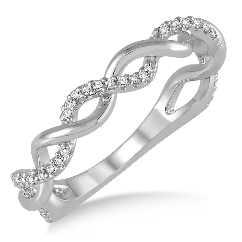 Diamond Twist Fashion Ring