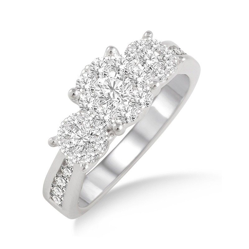 Cluster Engagement Ring