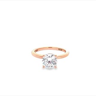 Round Solitaire Engagement Ring Setting