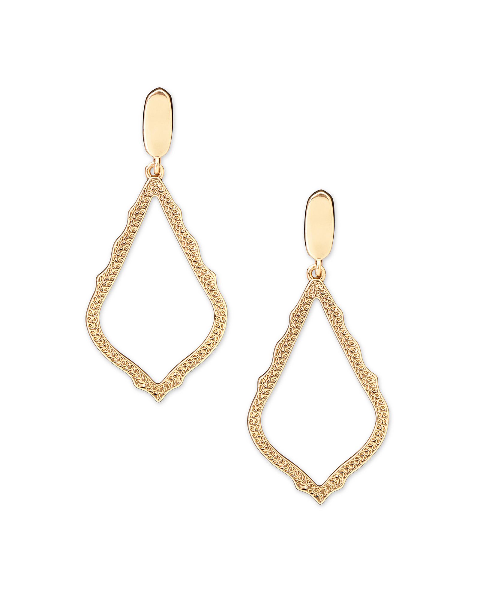 KENDRA SCOTT SOPHIA COLLECTION 14K YELLOW GOLD PLATED BRASS CLIP ON EARRINGS