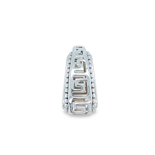 14K YELLOW & WHITE GOLD REVERSIBLE SLIDE PENDANT  GRAM WEIGHT: 1.507 (ESTATE ITEM:  ALL SALES FINAL  AS IS  NO WARRANTY)