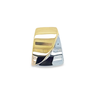14K YELLOW & WHITE GOLD SLIDE PENDANT  GRAM WEIGHT: 2.02 (ESTATE ITEM:  ALL SALES FINAL  AS IS  NO WARRANTY)